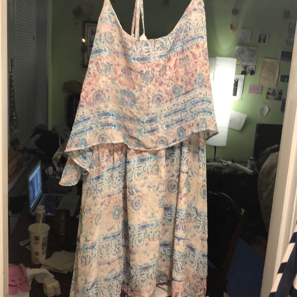Pink & blue sundress